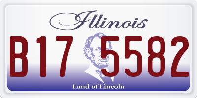 IL license plate B175582
