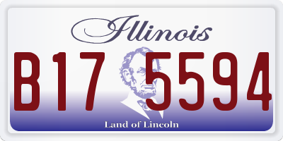 IL license plate B175594