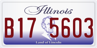 IL license plate B175603