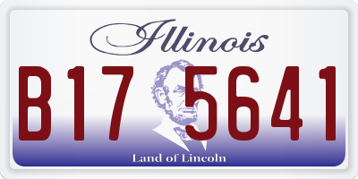 IL license plate B175641
