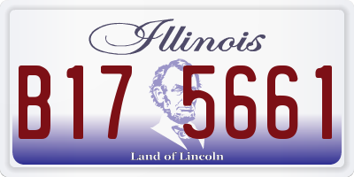 IL license plate B175661