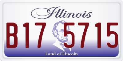 IL license plate B175715