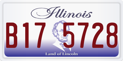 IL license plate B175728