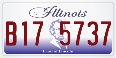 IL license plate B175737