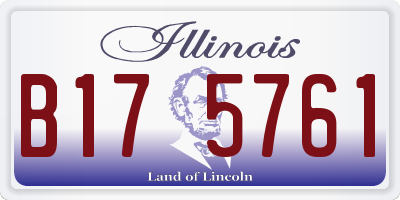 IL license plate B175761