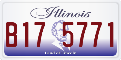 IL license plate B175771