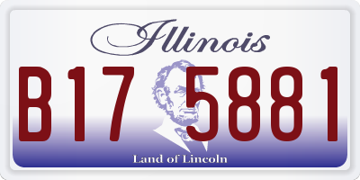 IL license plate B175881