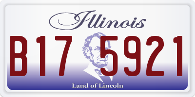 IL license plate B175921