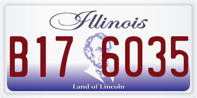 IL license plate B176035