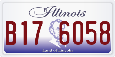 IL license plate B176058