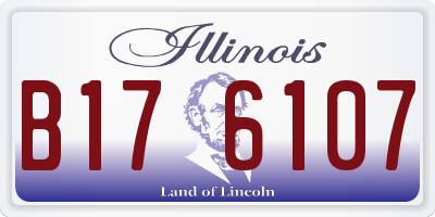 IL license plate B176107
