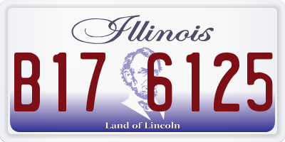IL license plate B176125