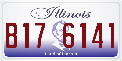 IL license plate B176141