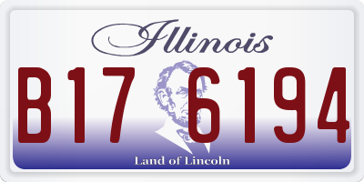 IL license plate B176194