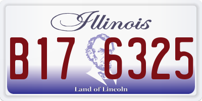 IL license plate B176325