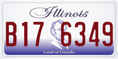 IL license plate B176349