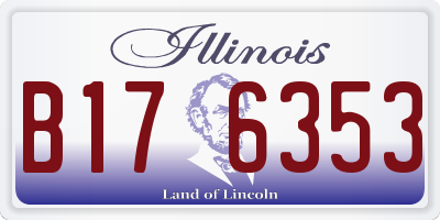 IL license plate B176353
