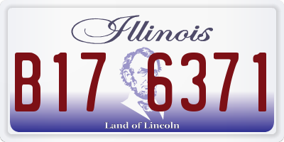IL license plate B176371
