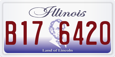 IL license plate B176420