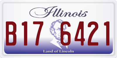 IL license plate B176421