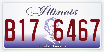IL license plate B176467