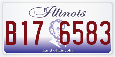 IL license plate B176583