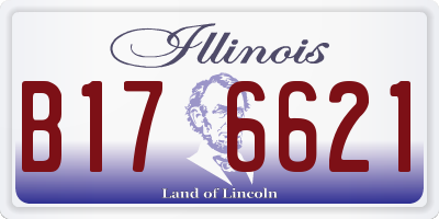 IL license plate B176621