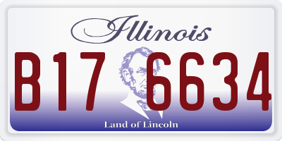 IL license plate B176634