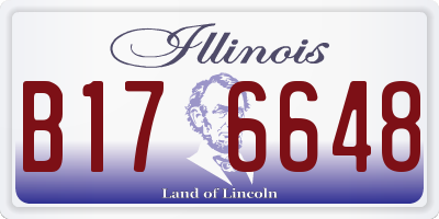 IL license plate B176648