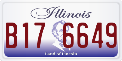 IL license plate B176649