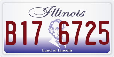 IL license plate B176725