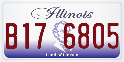 IL license plate B176805