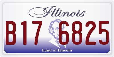 IL license plate B176825