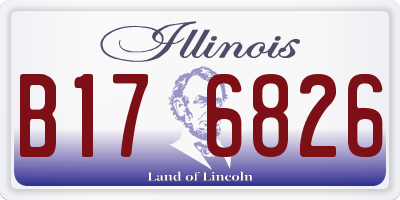 IL license plate B176826