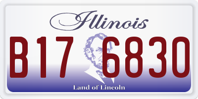 IL license plate B176830