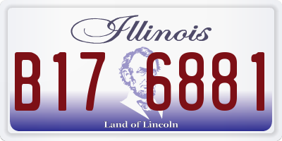 IL license plate B176881