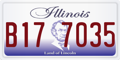 IL license plate B177035