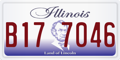IL license plate B177046