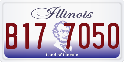 IL license plate B177050