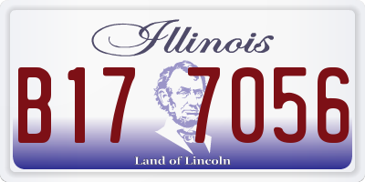 IL license plate B177056