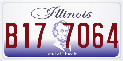 IL license plate B177064