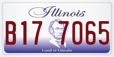 IL license plate B177065