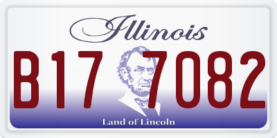IL license plate B177082