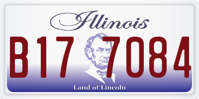 IL license plate B177084