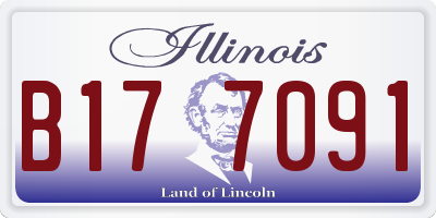 IL license plate B177091