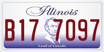 IL license plate B177097