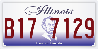 IL license plate B177129