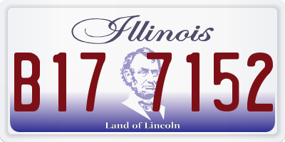 IL license plate B177152