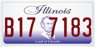 IL license plate B177183