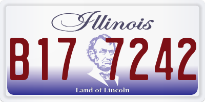 IL license plate B177242